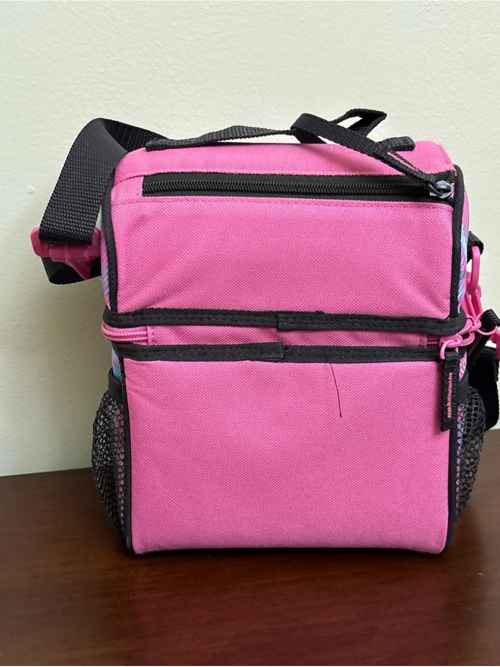 Hello Kitty Lunch Box Insulated Picnic School Pink Blue Plaid